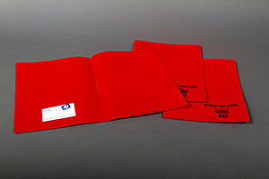2 pocket folder business card slits